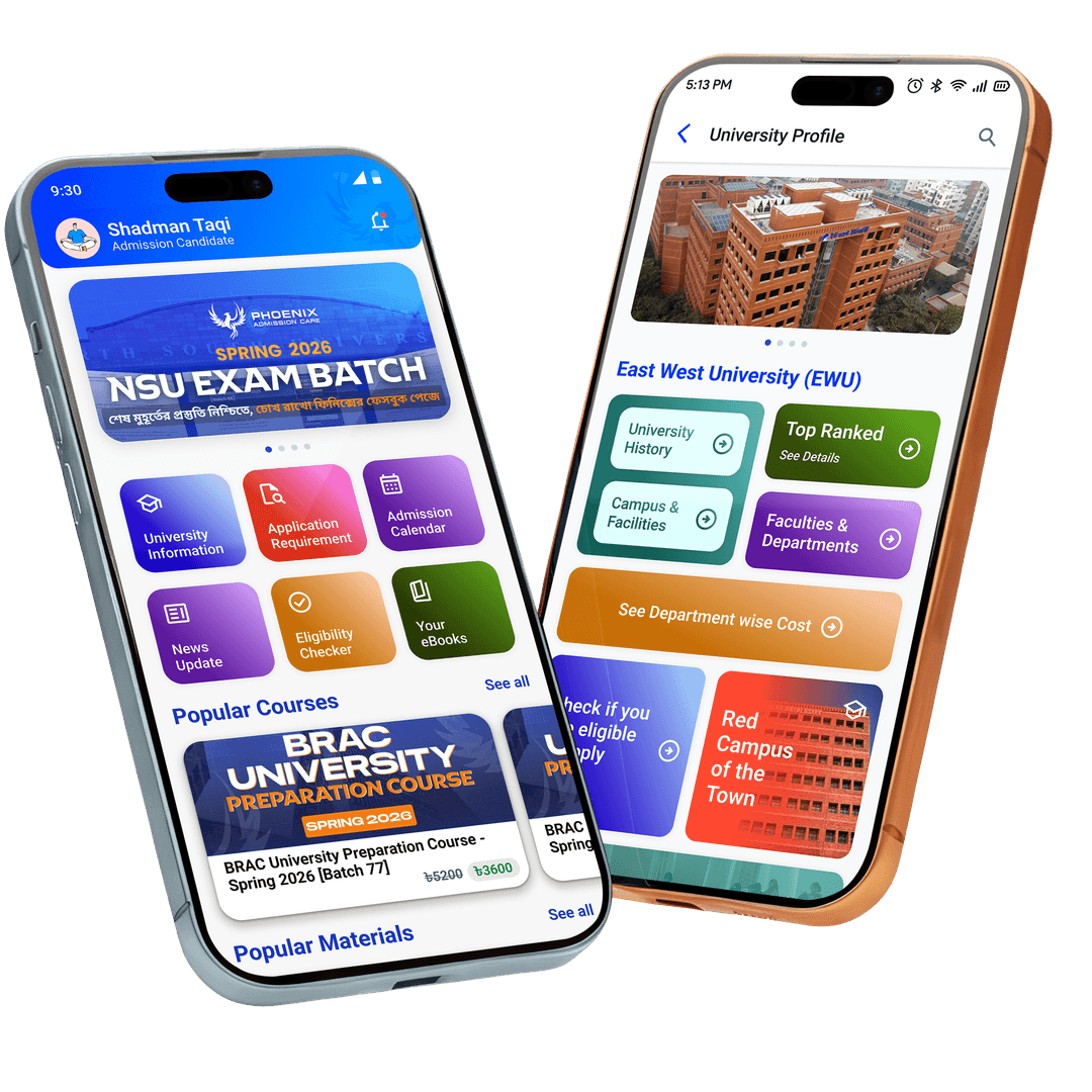 Phoenix Admission Assistant App Mockup